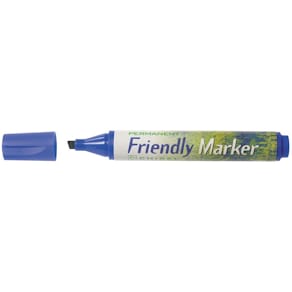 Märkpenna Friendly Marker Blå, sned, 2-5mm