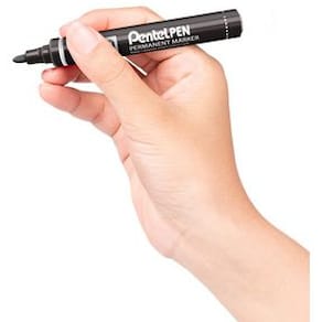 Märkpenna perm. PENTEL N50 rund svart