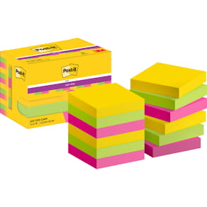 Haftnotizblock Post-it Super Sticky Notes Rio Carnival, 12 Stück