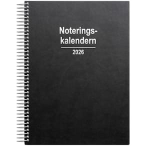 Noteringskalendern 2026 svart