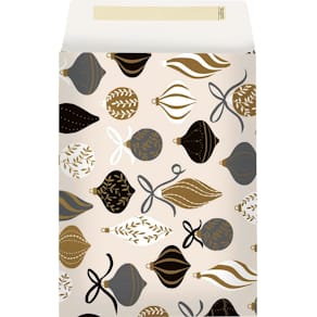 Geschenkbeutel Stewo, weihnachtlich, Motiv Kugeln