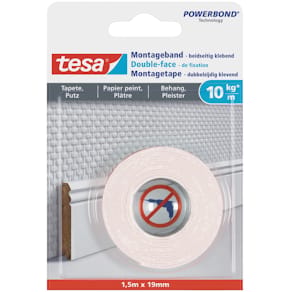 Montageband tesa, 10 kg/m², weiß