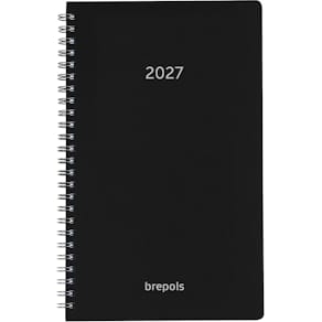 Agenda Brepols Breform Polyprop, zwart, 2026