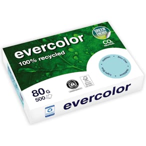 Kopierpapier Clairefontaine Evercolor, A4 80 g, 500 Bl, hellblau