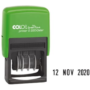 Stempel COLOP Green Line dato S220 4mm