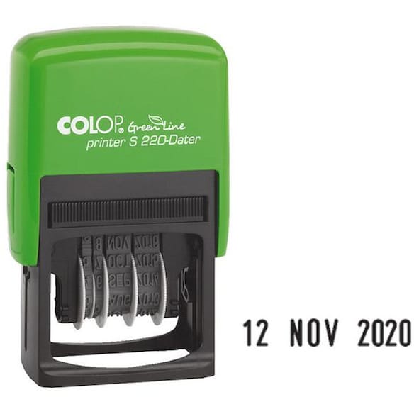 Stempel COLOP Green Line dato S220 4mm