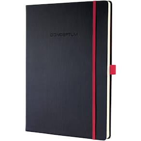 Notizbuch Sigel Conceptum, ca. A4, kariert, schwarz