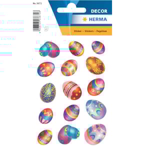 Schmucketiketten HERMA Decor Ostereier beglimmert, 30 Stück