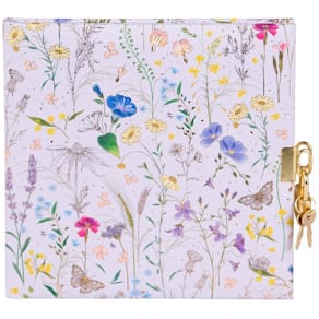 Tagebuch Turnowsky Summer Meadow, lilac, mit Schloss, 96 Seiten