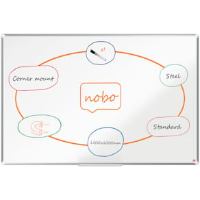 Whiteboard NOBO premium stål 150x100cm