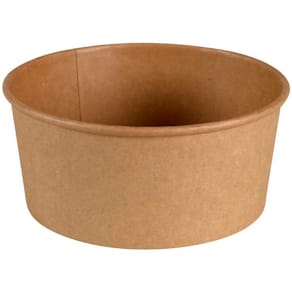 Salatbowle rund pap brun Ø146 mm, H51 mm, 50 stk