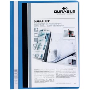 Schnellhefter Durable DURAPLUS Panorama, A4, blau