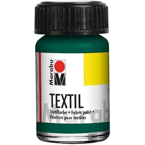 Textilfarbe Marabu Textil, dunkelgrün, 15 ml