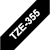 Märkband Brother TZe355, vit/svart, 24mm