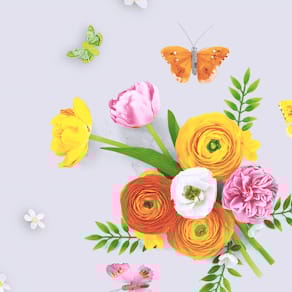 Motivserviette PAPER+DESIGN, 33 x 33 cm, Frühjahr