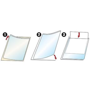 Plastficka självhäftande PP A4 10/fp