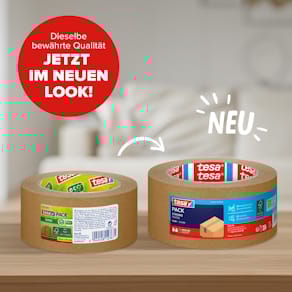 Packband tesa Paper ecoLogo, 50 mm x 50 m, braun