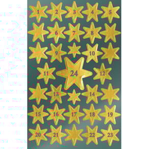 Schmucketiketten Avery Zweckform Season, Sterne, gold