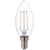 LED-lampa Kronljus E14 230V Klar 25W