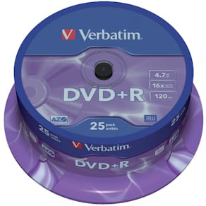 DVD+R Rohlinge Verbatim, 25er Spindel