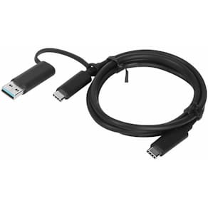 Anschlusskabel Lenovo Hybrid USB-C auf USB-A, 1 m, schwarz