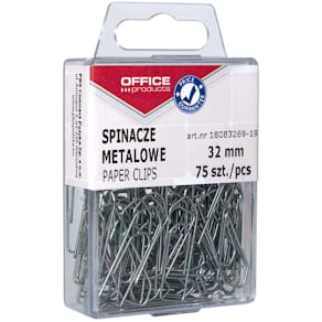 Papierklemmen, 32 mm, metaal, plastic