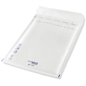 Boblekuvert 17/G hvid, peel & seal, 250x350 mm, FSC, 100 stk