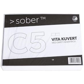 Kuvert konsument fp C5 FH vit 10/fp