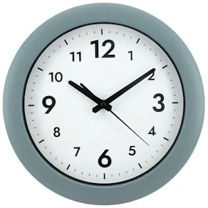 Väggur Easytime Ø30cm grå