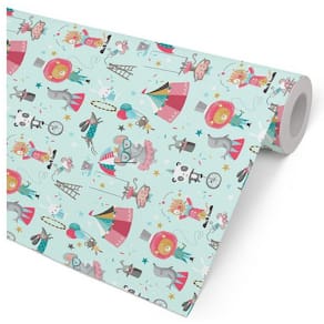 Presentpapper 38cmx165m Cirkus