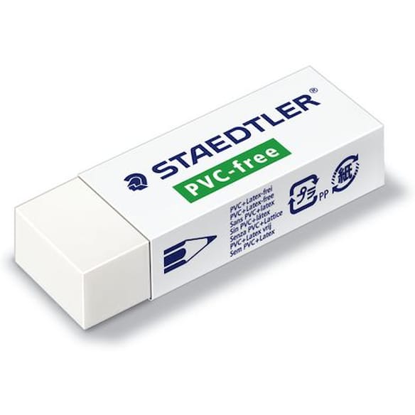 Viskelær STAEDTLER PVC fritt 65x23x13mm 20st