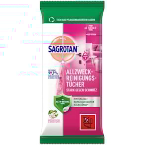 Reinigungstücher Sagrotan, Blütenfrische & Grüner Apfel, 60 St.