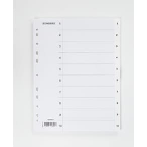 Register  A4 PP 1-10 vit 10st