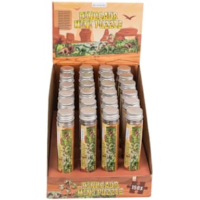 Puzzle Out of the Blue Dinosaurier, 150 Teile, in PET-Röhre