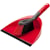 Stofblik met handveger Vileda, rood