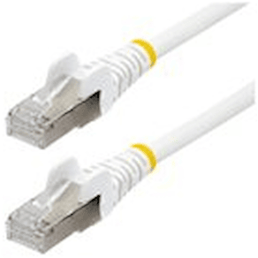 StarTech.com 1m CAT6a Ethernet Cable - White - Low Smoke Zero
