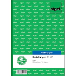 Bestellscheinbuch Sigel A5/2x50BL