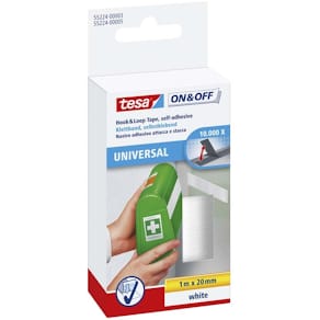 Dobbeltklæbende tape, TESA Double sided 20 mm x 1.00 m, samlet