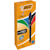Balpen Bic 4 Colours Pro, medium, klassieke inktkleuren, zwart