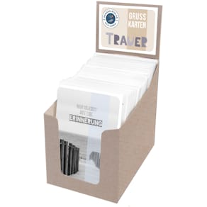 Grußkarten PAPER STYLE Trauer Black & White, schwarz/weiß