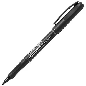 Overheadpenna Ergo permanent, medium, svart