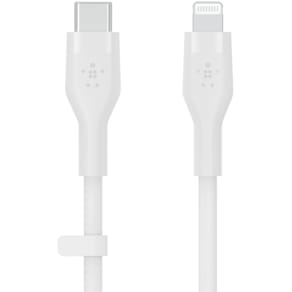 BOOST CHARGE USB-C to LTG Silicon 3m, White