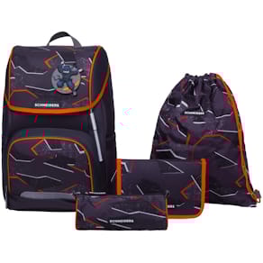 Schultaschenset SCHNEIDERS Shadow Spy, black red