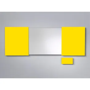 Konferensskåp Glas Gul, magnetisk