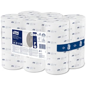 Toilettenpapier Tork OptiServe, 2‑lagig, 24 Rollen, weiß