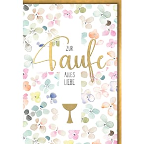 Glückwunschkarte zur Taufe