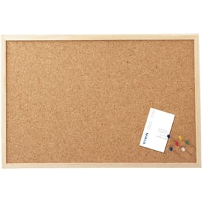 Prikbord MAUL kurk met houten frame, 40 x 30 cm
