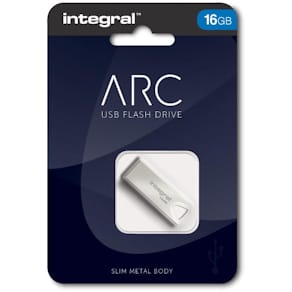 USB-stick Integral ARC 2.0, 16 GB, zilver