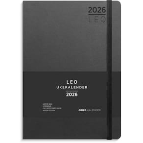 Ukekalender GRIEG Leo A5 Lite 2026 sort