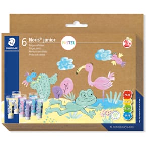 Fingerfarben STAEDTLER Noris junior, 6 St., Pastell, sortiert